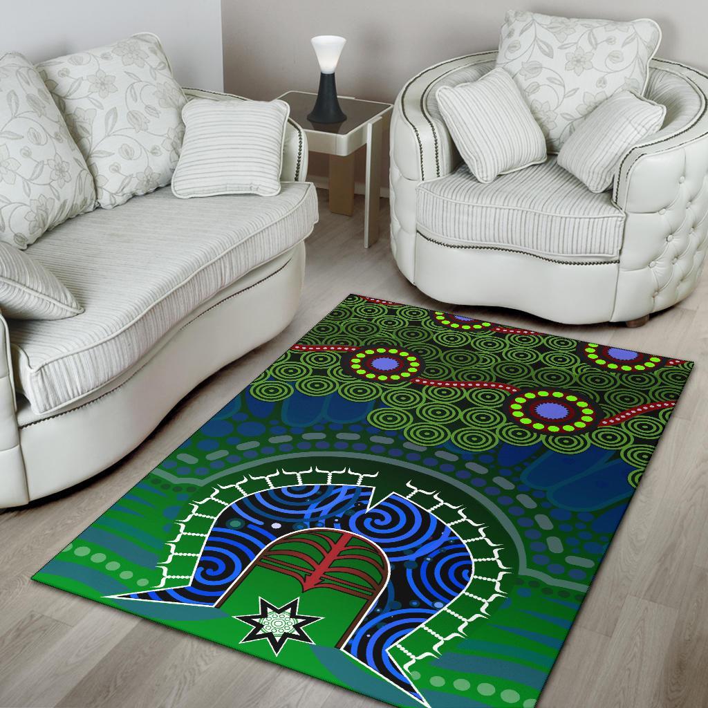 Torres Strait Area Rug - Dhari And Dot Patterns - Vibe Hoodie Shop