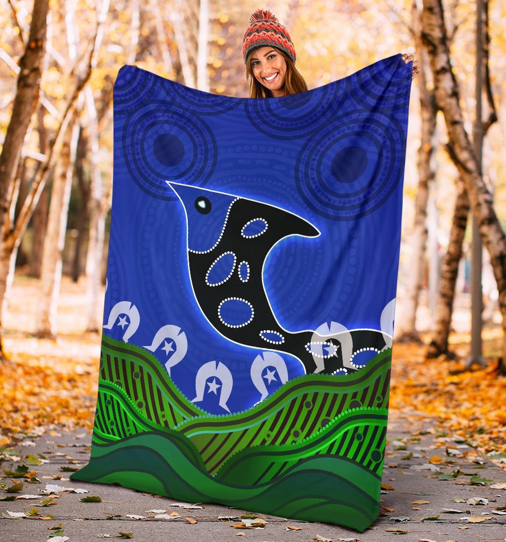 Premium Blanket - Torres Strait Dot Patterns - Vibe Hoodie Shop