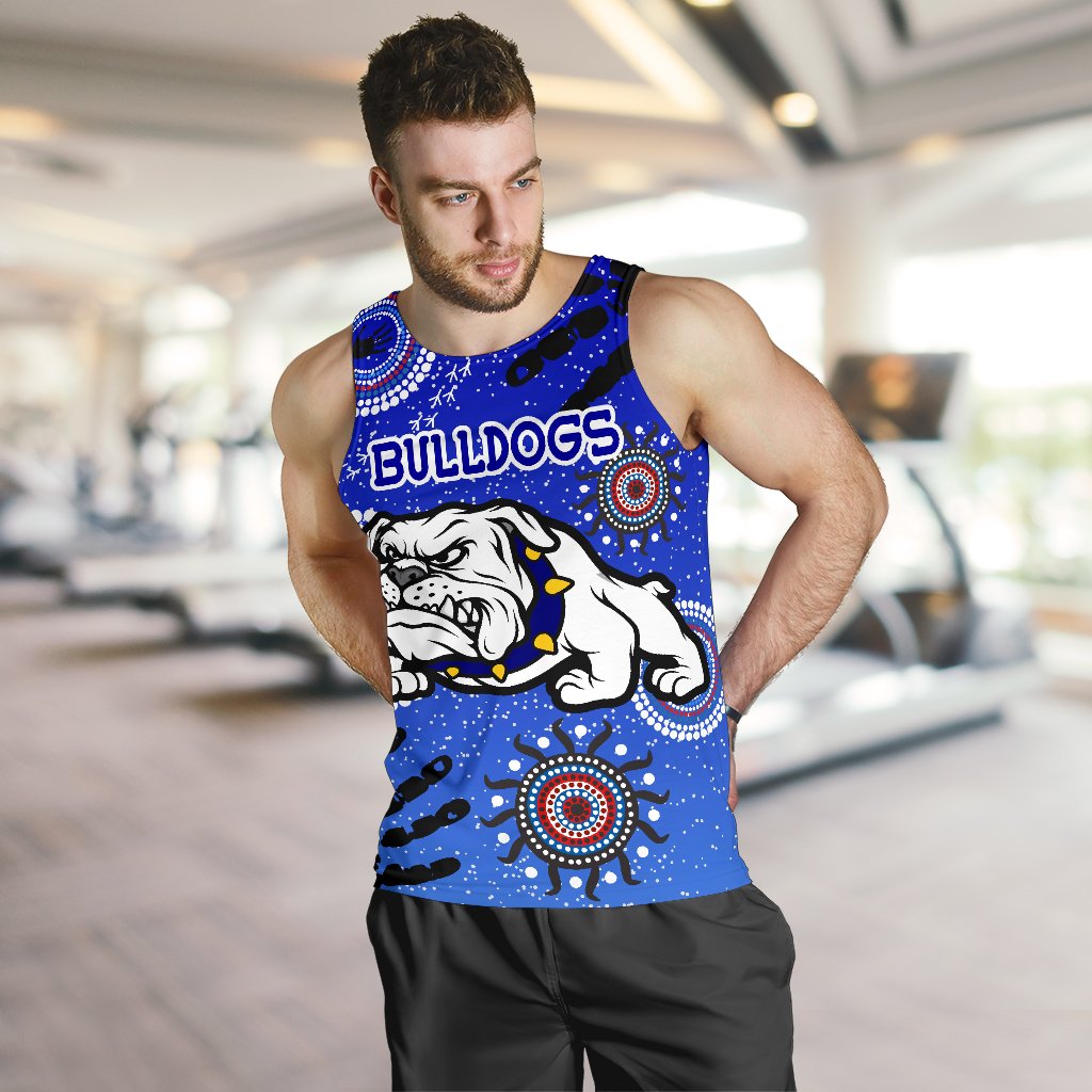 Bulldogs Men Tank Top Indigenous Country Style - Vibe Hoodie Shop