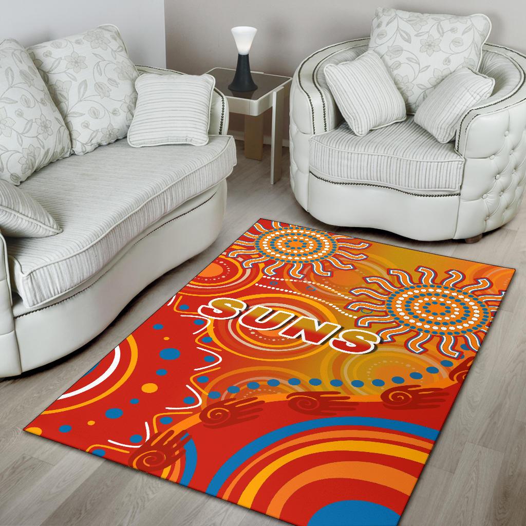 Suns Area Rug Sun Indigenous Gold Coast - Vibe Hoodie Shop