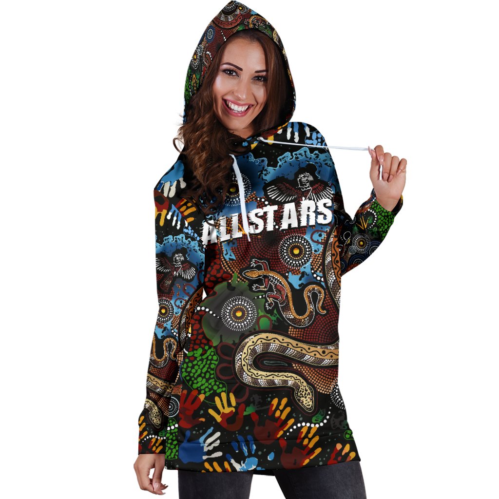 Australia Indigenous Women's Hoodie Dress All Stars - Vibe Hoodie Shop