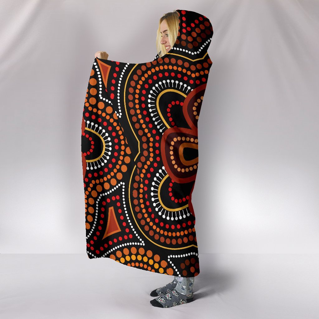 aboriginal-hooded-blanket-aboriginal-dot-painting-flowers-style-ver02