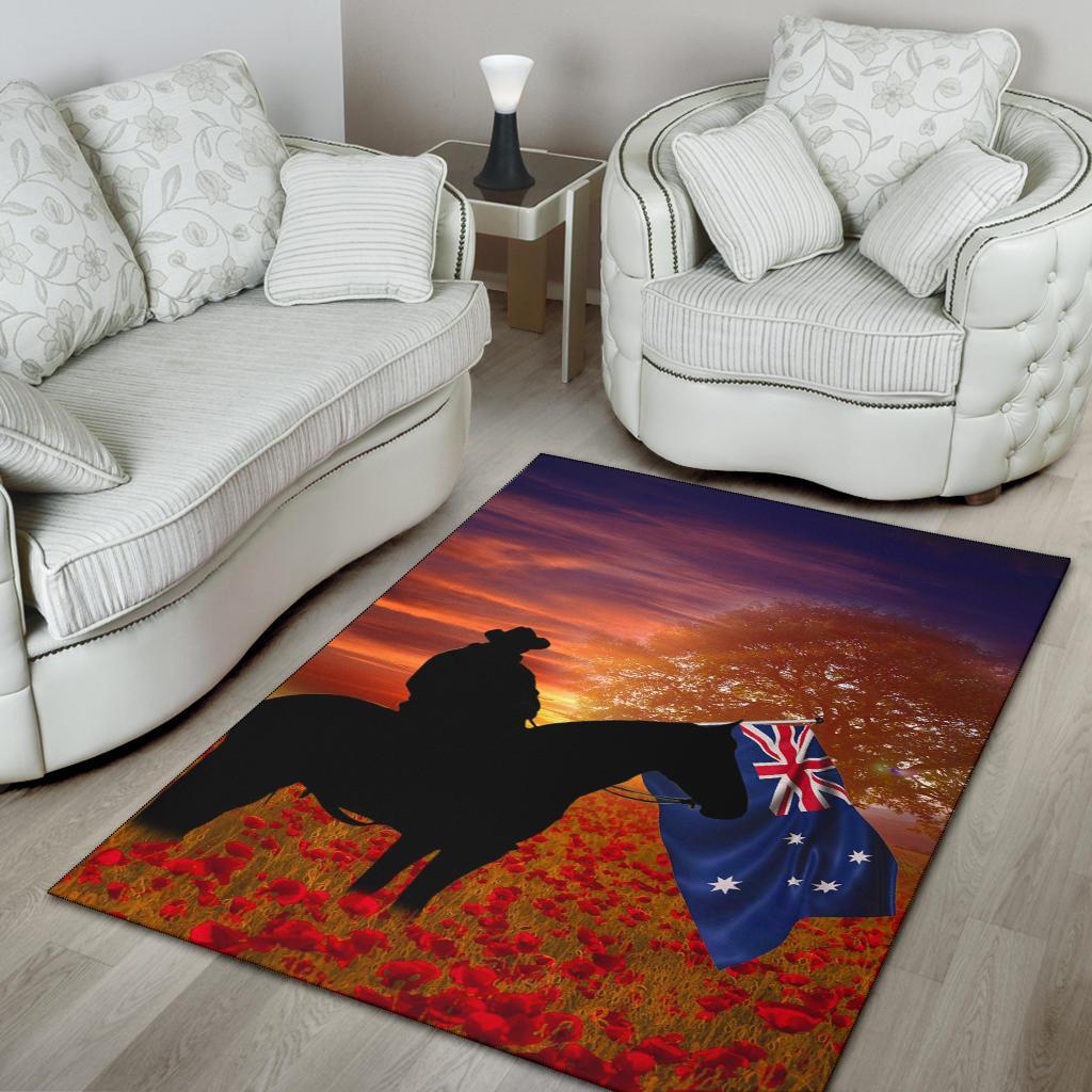 ANZAC Day 2021 Area Rug - Lest We Forget Ver01 - Vibe Hoodie Shop