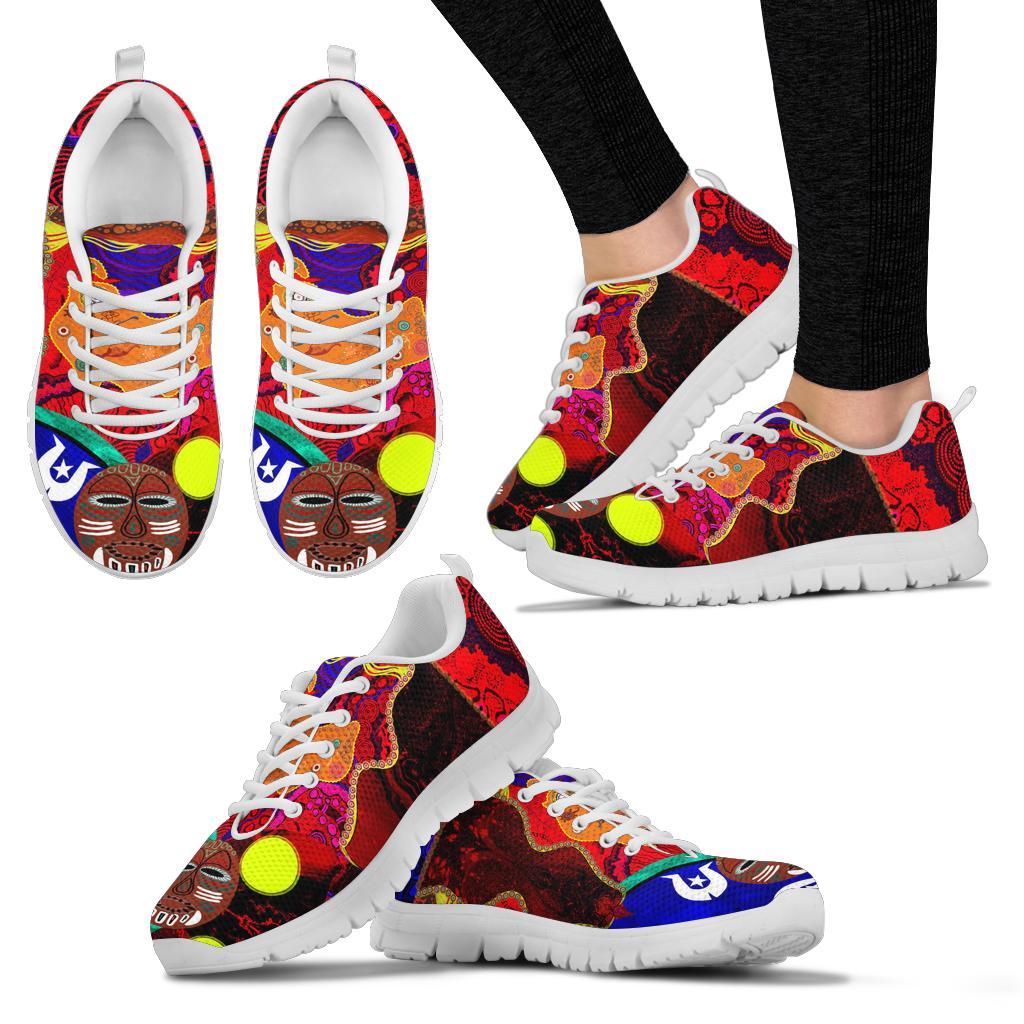 Sneakers - Aboriginal Patterns, Flags - Vibe Hoodie Shop