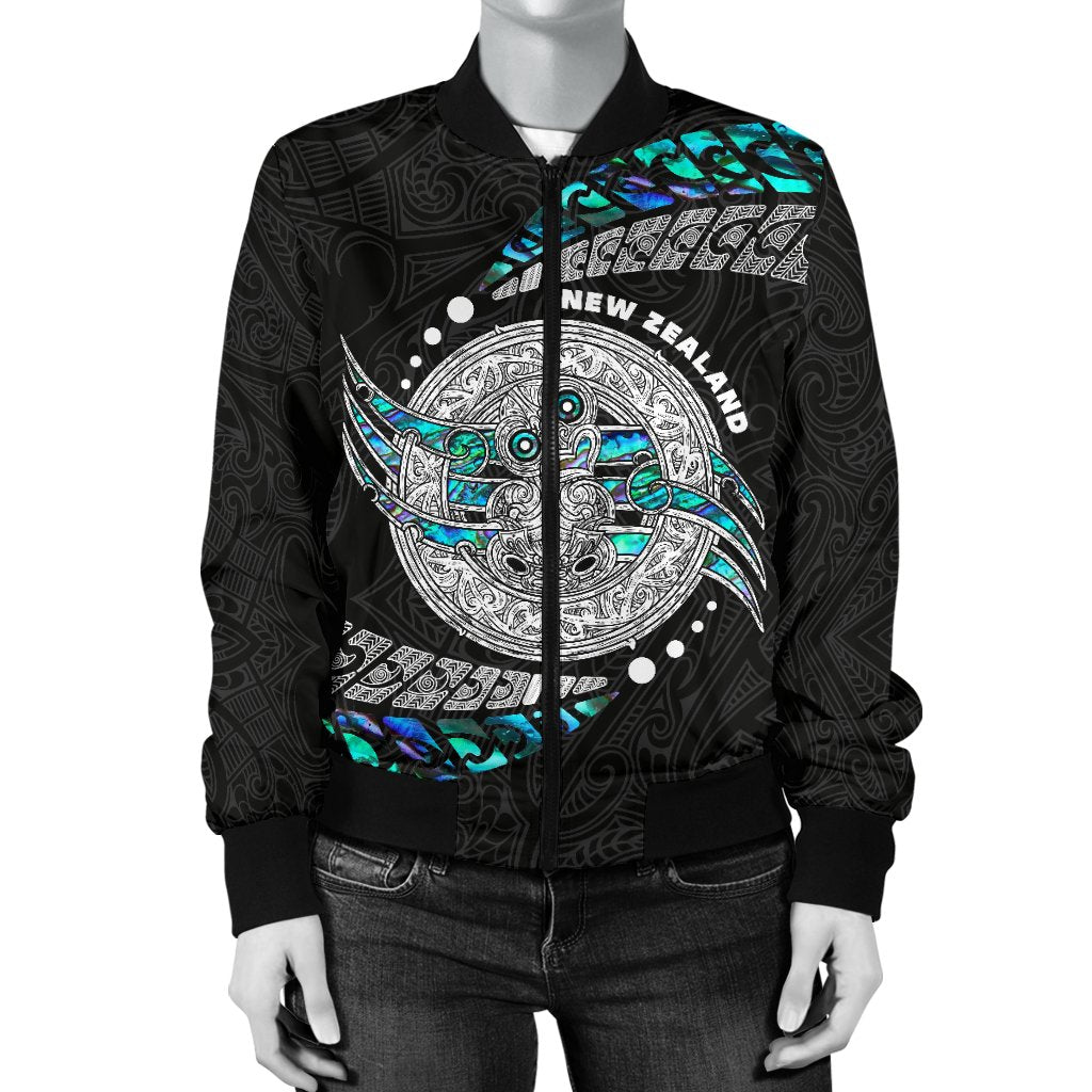 Maori New Zealand Women's Bomber Jacket Hei Tiki Sport Style - Vibe Hoodie Shop