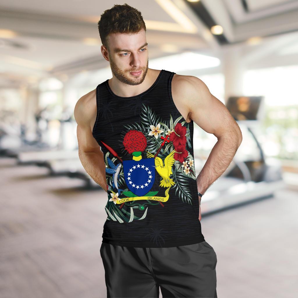 Cook Islands Hibiscus Men's Tank Top - Vibe Hoodie Shop