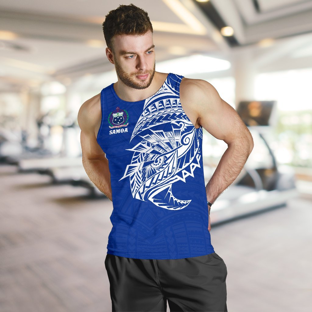 Samoa Tattoo Rugby Style Men's Tank Top - Vibe Hoodie Shop