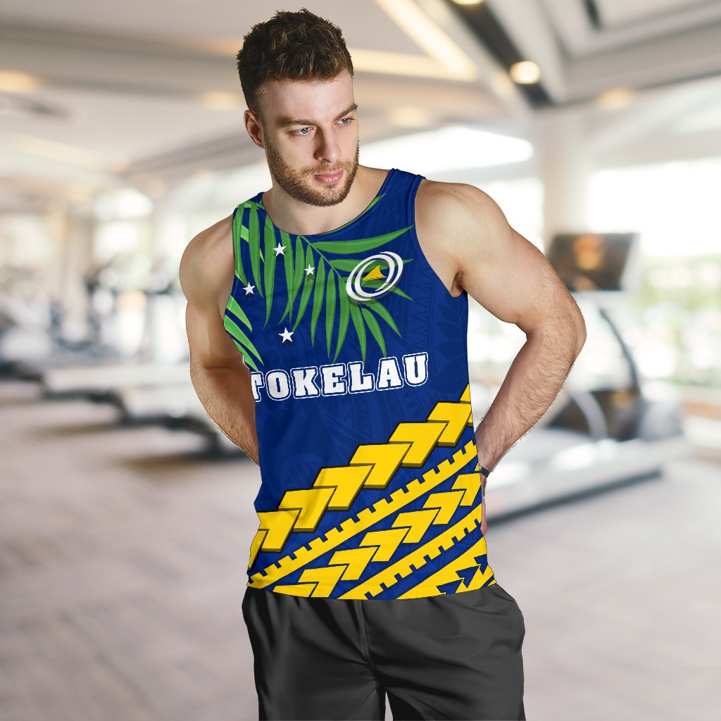 Tokelau Rugby Men Tank Top Coconut Leaves - Vibe Hoodie Shop