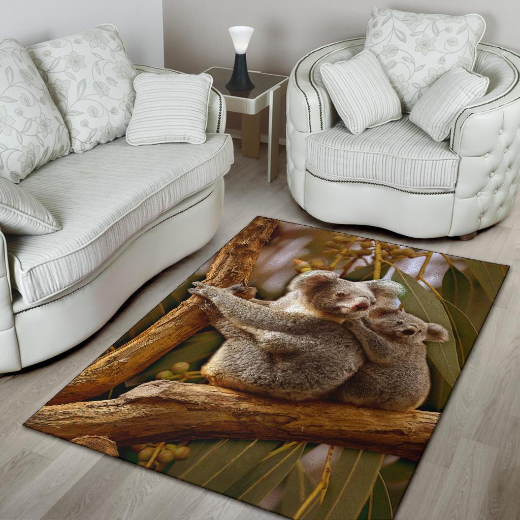 Area Rug - Australian Koala Rug 3D Koala - Vibe Hoodie Shop