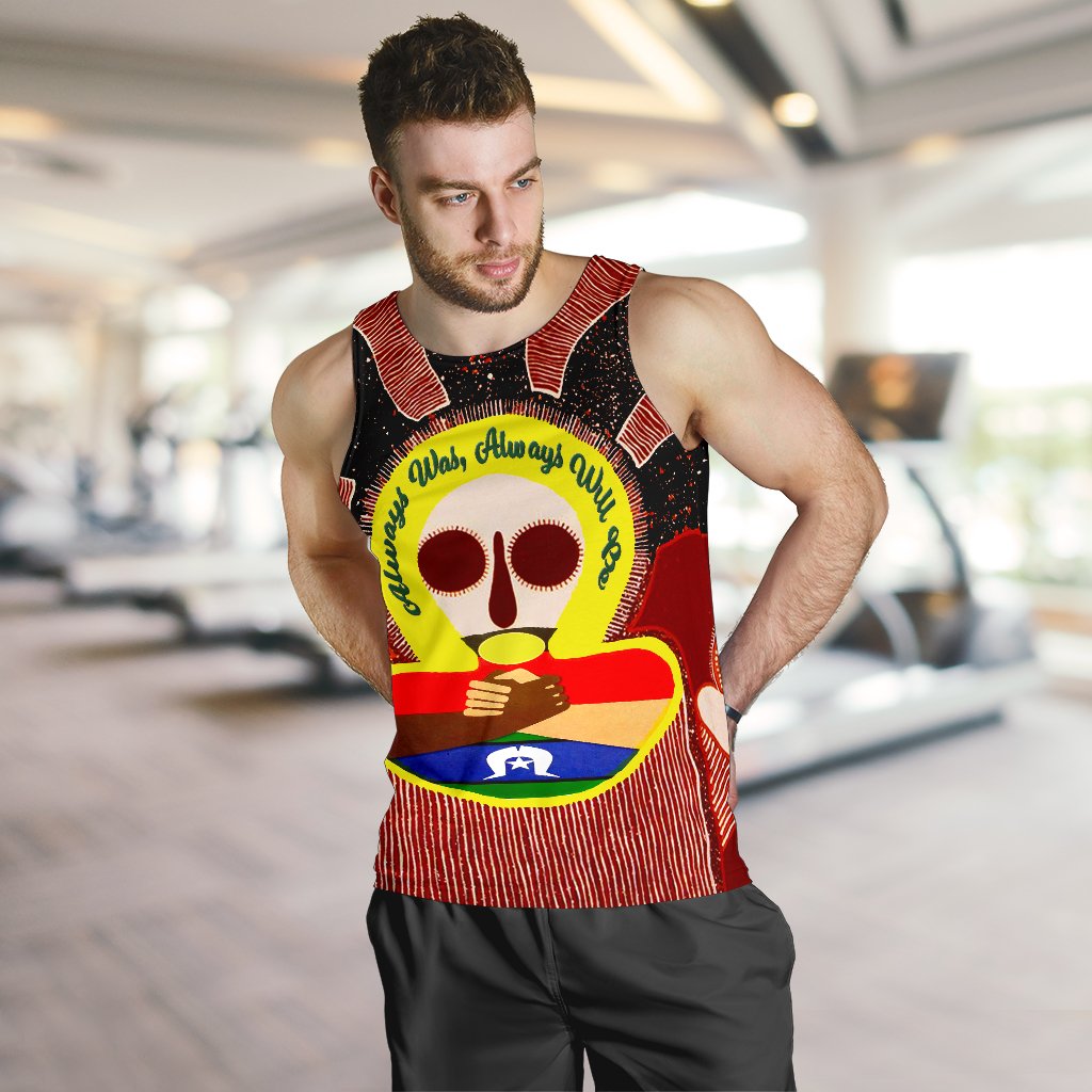 Aboriginal and Torres Strait Islanders Men's Tank Top - NAIDOC Style - Vibe Hoodie Shop