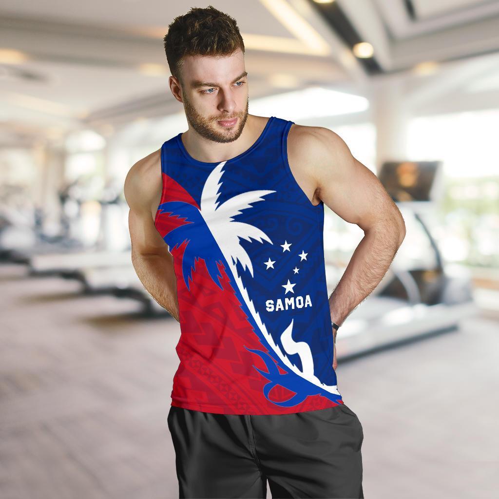 Samoa Coconut Tree Men's Tank Top - Vibe Hoodie Shop