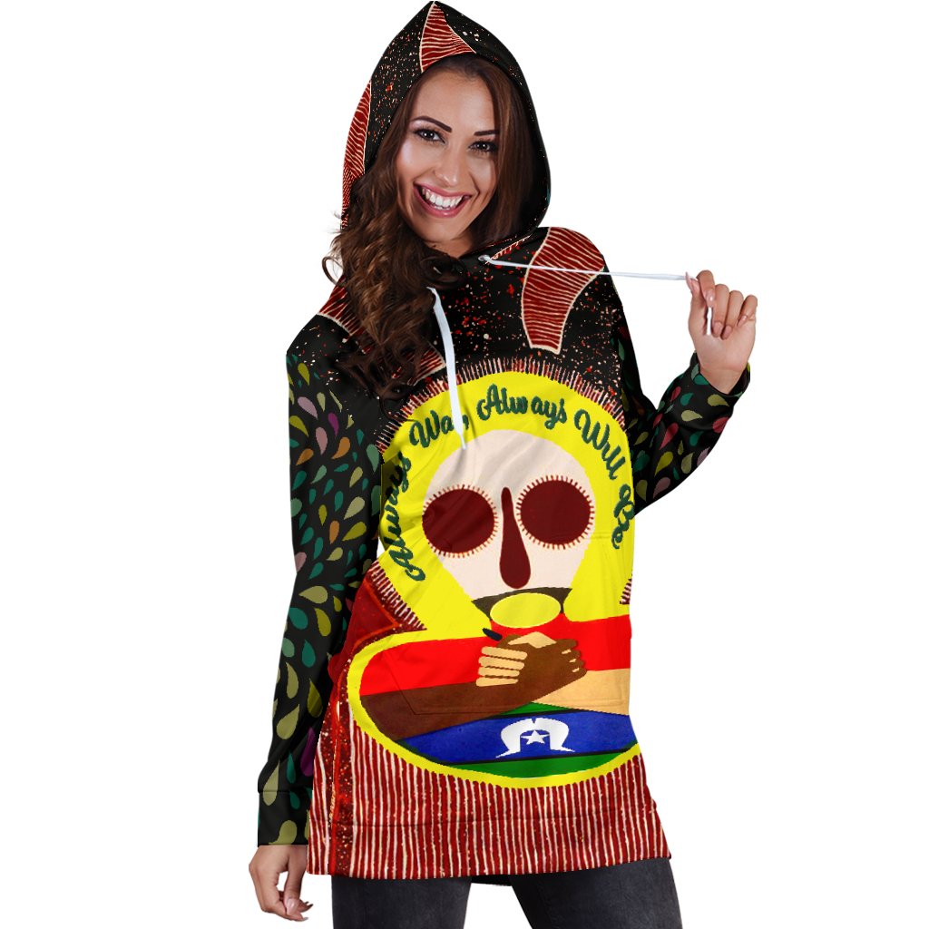 Aboriginal and Torres Strait Islanders Women's Hoodie Dress - NAIDOC Style - Vibe Hoodie Shop