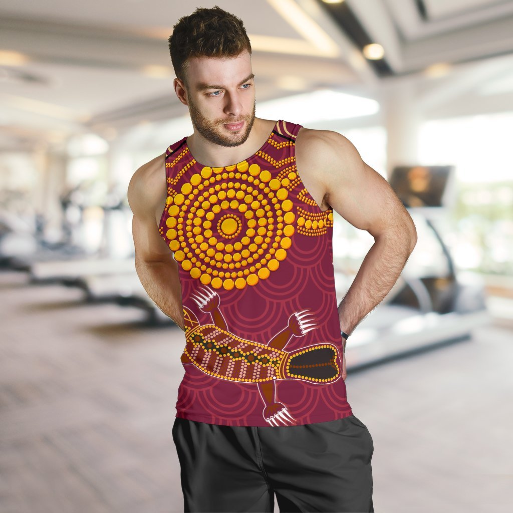 Aboriginal Men's Tank Top - Aboriginal Platypus - Vibe Hoodie Shop