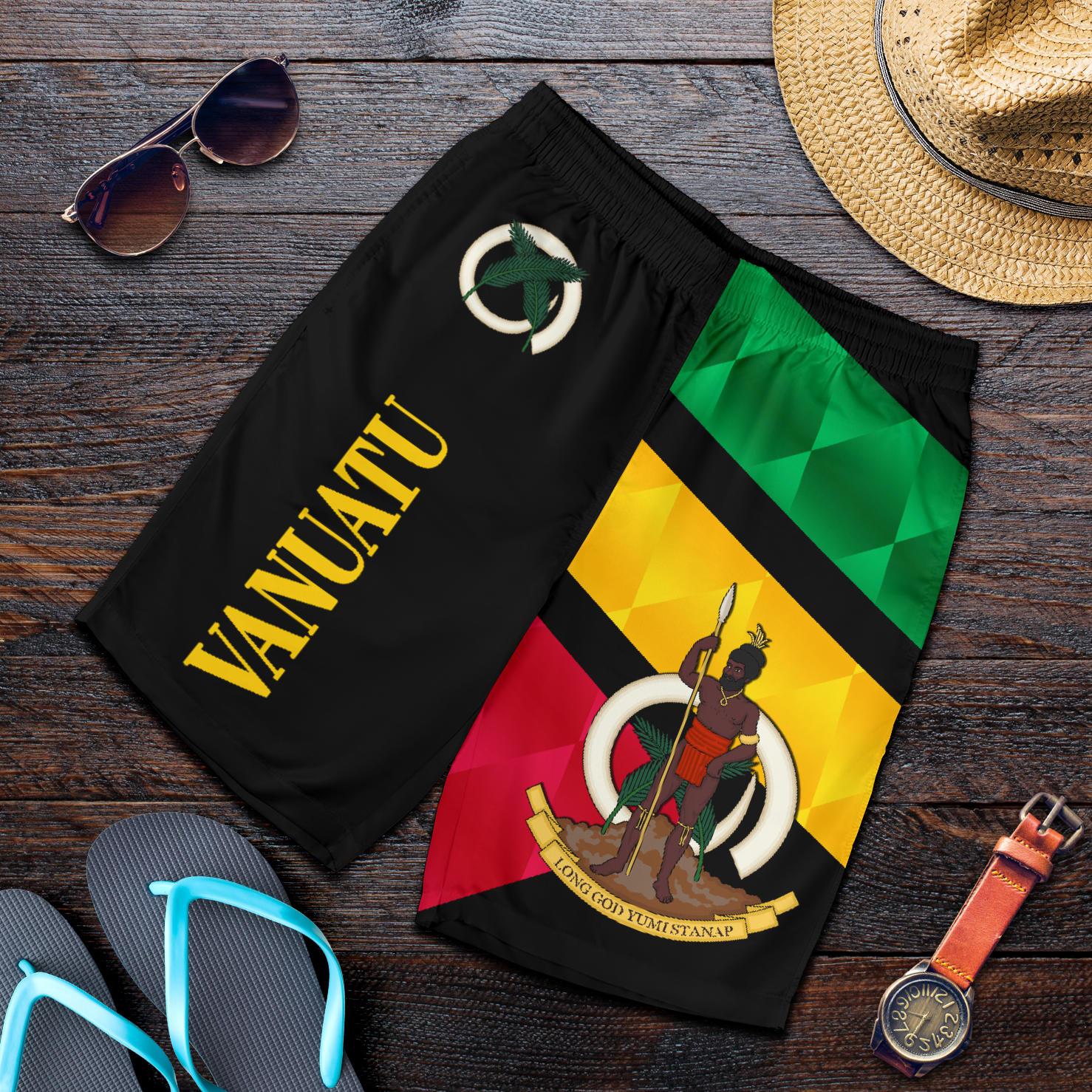 Vanuatu Rugby Men Shorts Sporty Style - Vibe Hoodie Shop