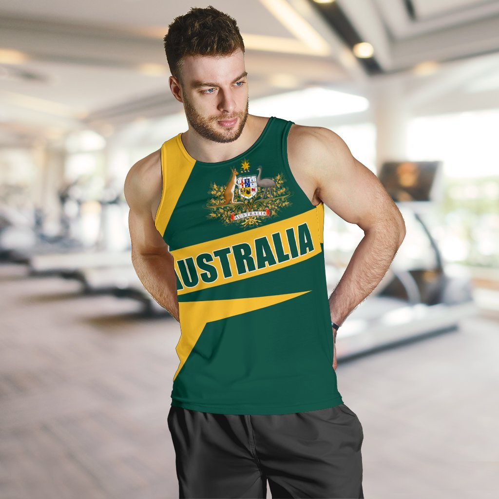 Men's Tank Top - Australian's Pride Ver02 - Vibe Hoodie Shop