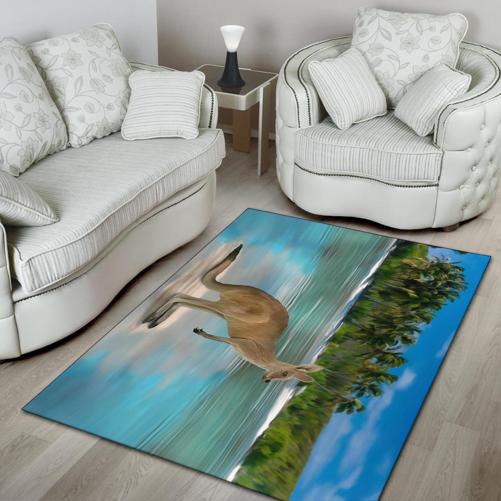 Area Rug - Kangaroo Rug Landscape Art Ver03 - Vibe Hoodie Shop