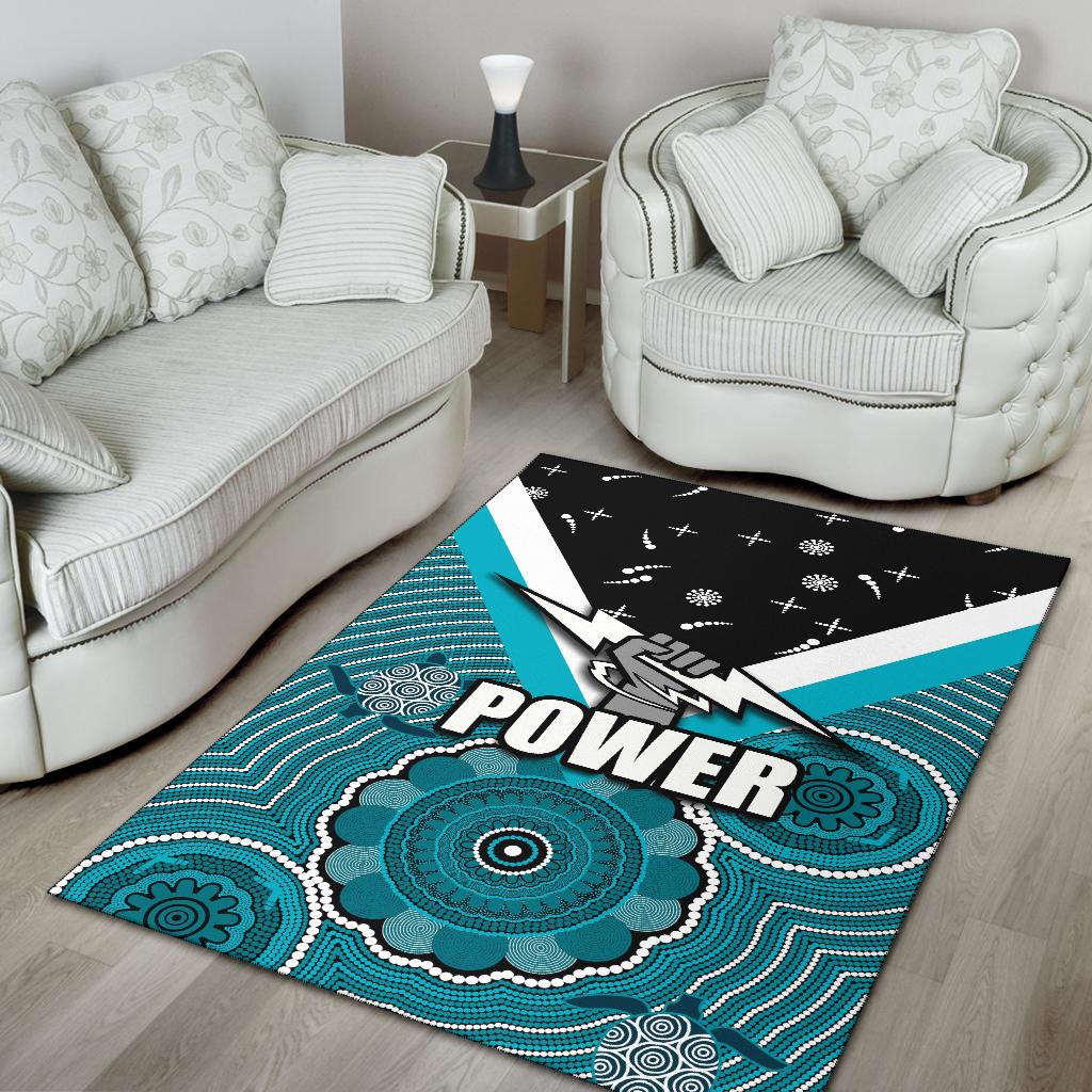 Port Adelaide Area Rug Power - Vibe Hoodie Shop