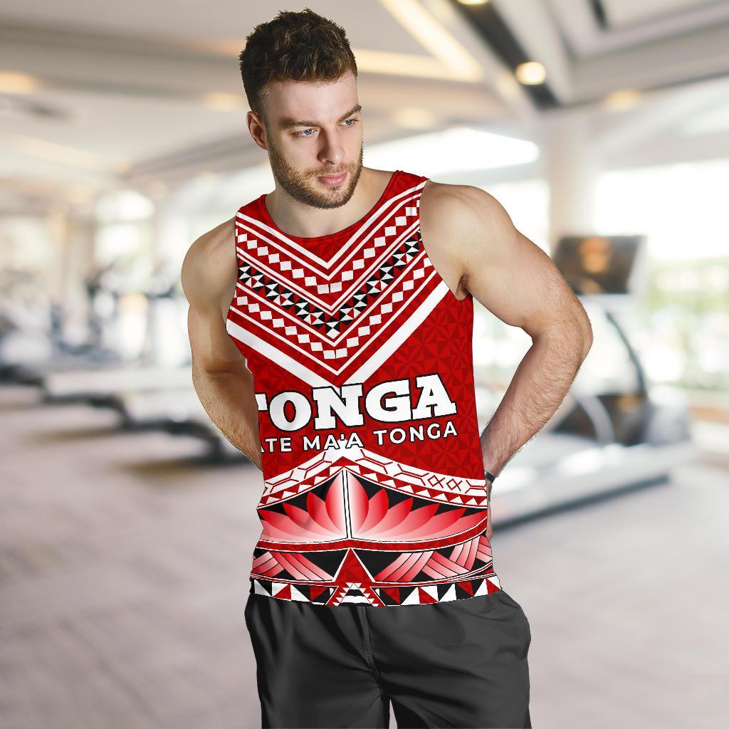 Mate Ma'A Tonga Pattern Men's Tank Top - Vibe Hoodie Shop