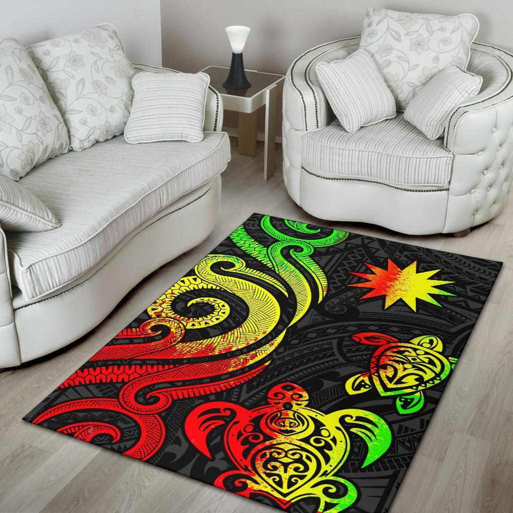 Nauru Area Rug - Reggae Tentacle Turtle - Vibe Hoodie Shop