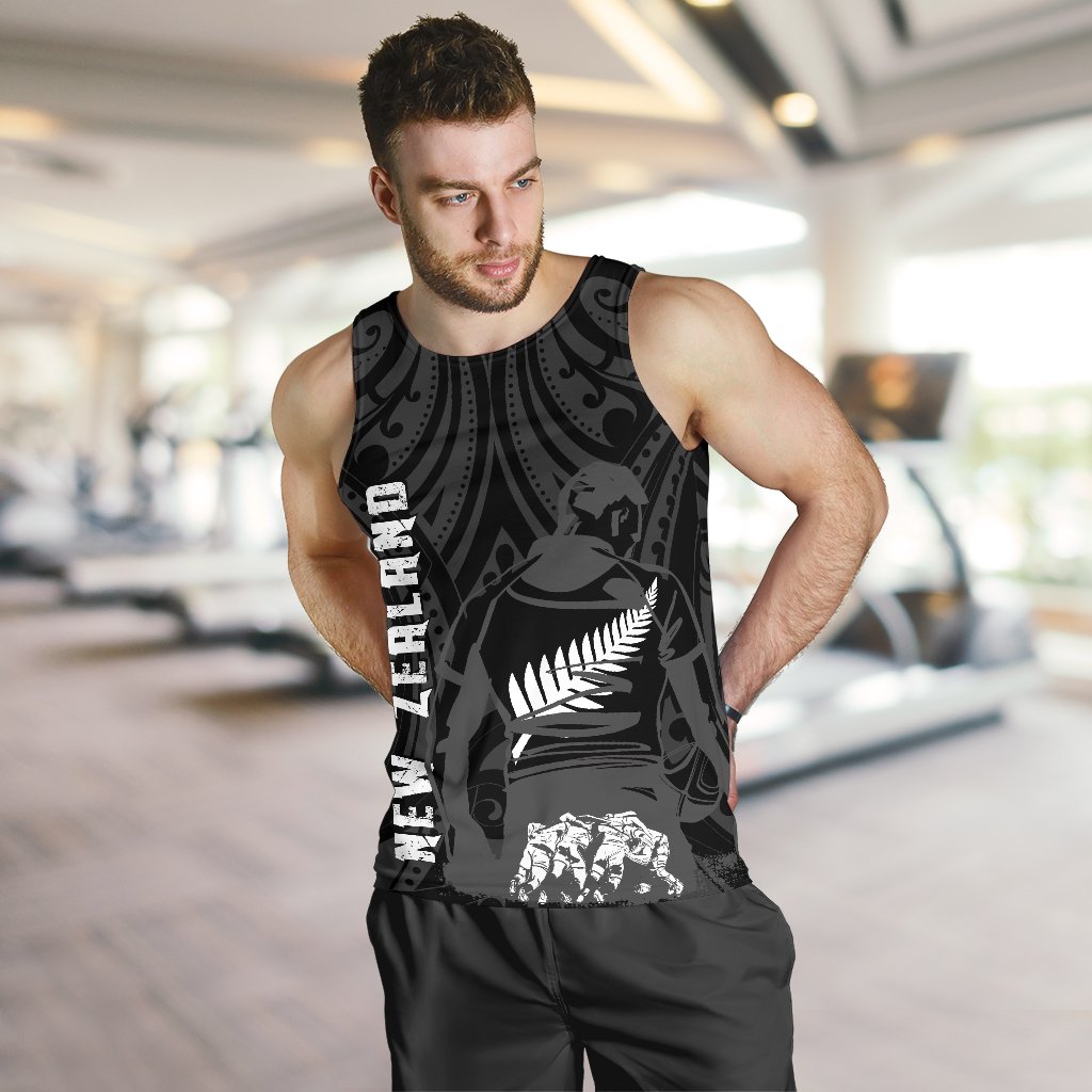 New Zealand Flag Men's Tank Top - Rugby Winner - Vibe Hoodie Shop