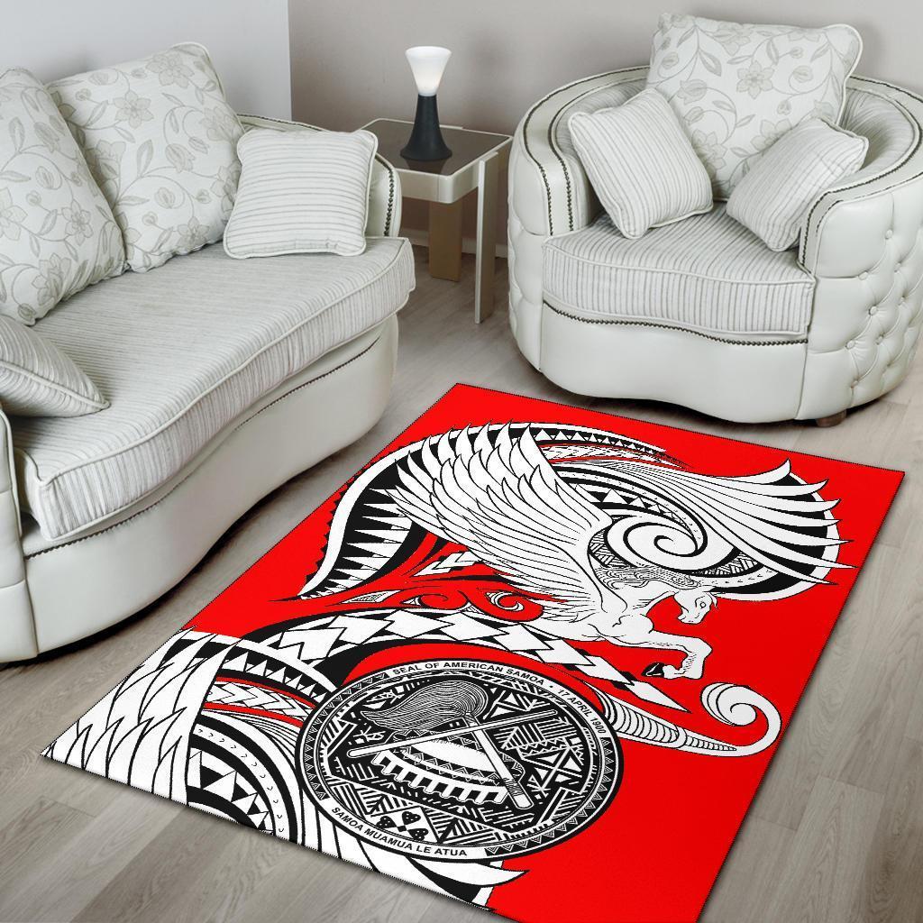 American Samoa Area Rug - Angel Horse - Vibe Hoodie Shop