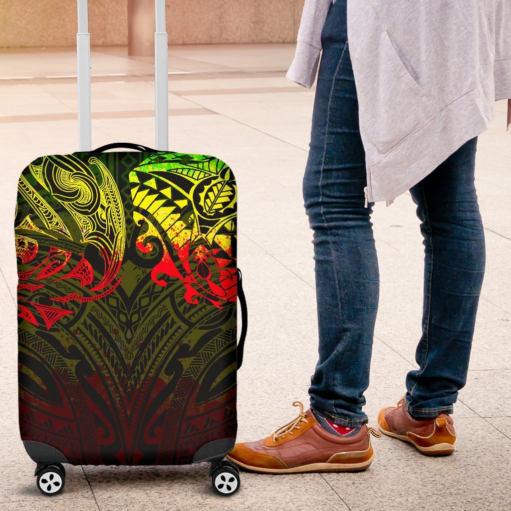 New Zealand Luggage Covers, Maori Polynesian Tattoo Reggage - Vibe Hoodie Shop