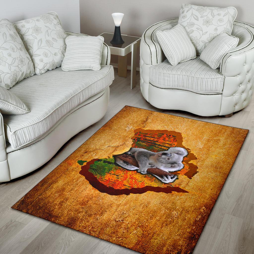 Area Rug - Koala Rug Australia Map - Vibe Hoodie Shop