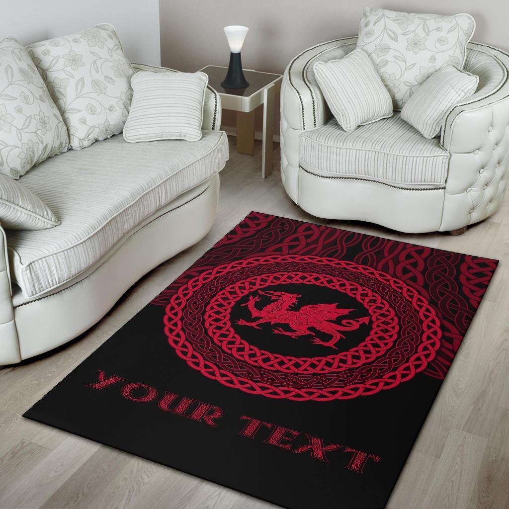 Wales Celtic Personalised Area Rug - Celtic Pride - Vibe Hoodie Shop