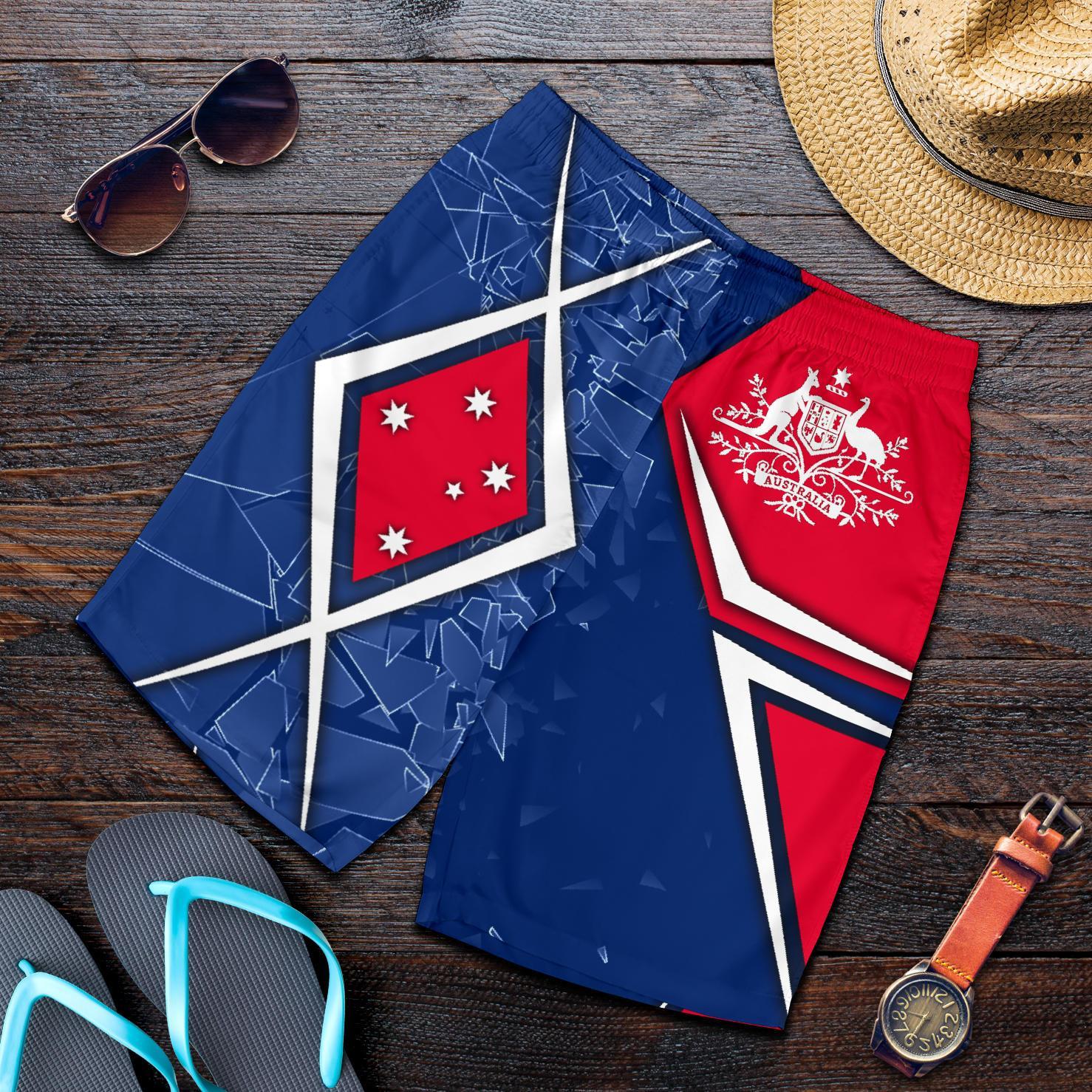 Men's Shorts - Aussie Flag - Vibe Hoodie Shop