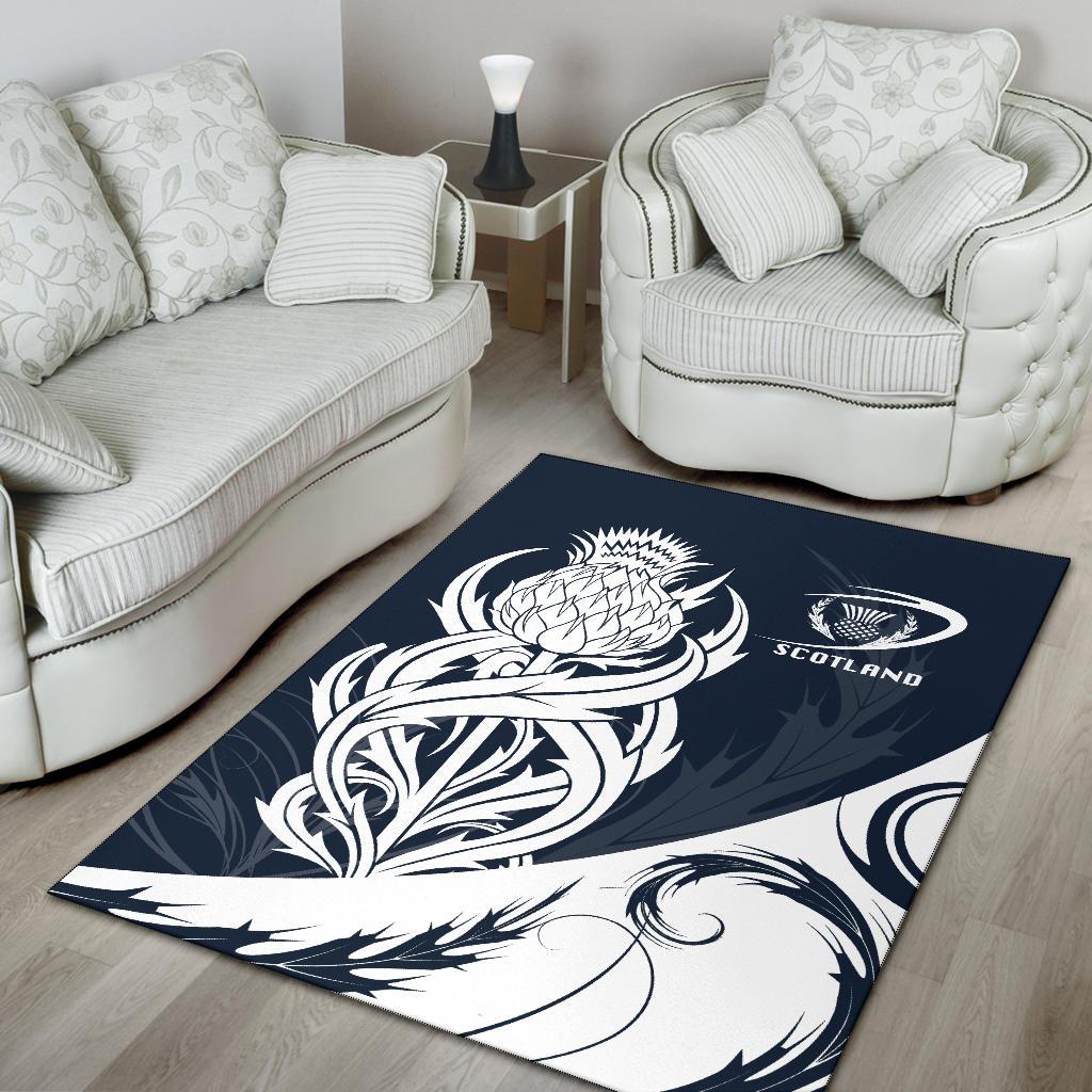 Scottish Rugby Area Rug Thistle Vibes - Navy - Vibe Hoodie Shop