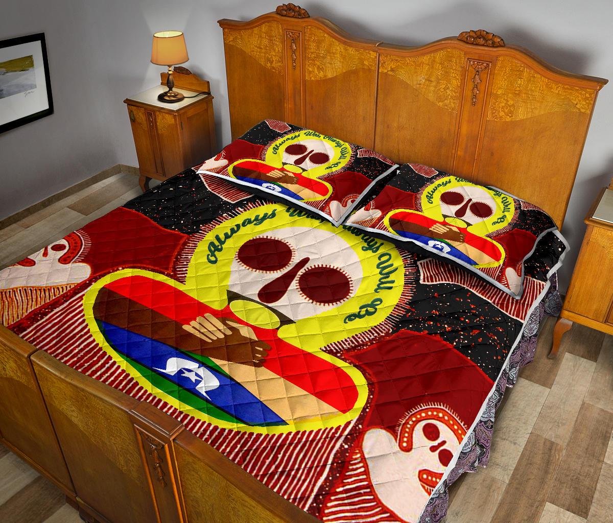 Aboriginal and Torres Strait Islanders Quilt Bed Sets - NAIDOC Style - Vibe Hoodie Shop