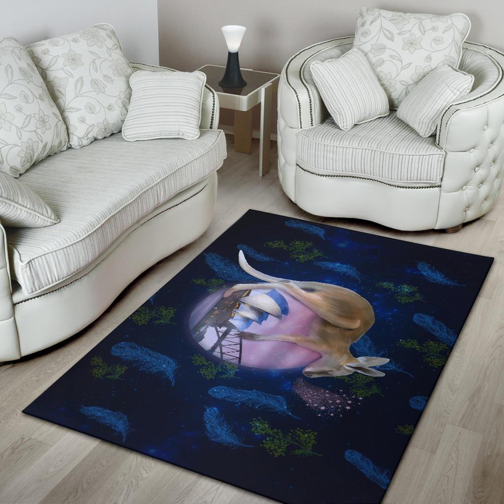 Area Rug - Kangaroo Rug Sydney Opera Dream Night - Vibe Hoodie Shop