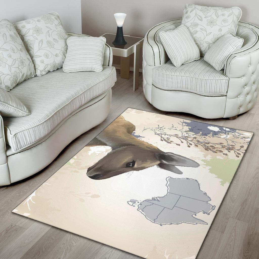 Area Rug - Kangaroo Rug Australia Map Painting - Vibe Hoodie Shop