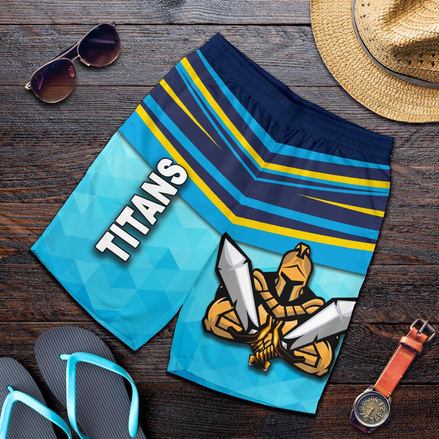 Gold Coast Men Shorts Titans Gladiator - Vibe Hoodie Shop