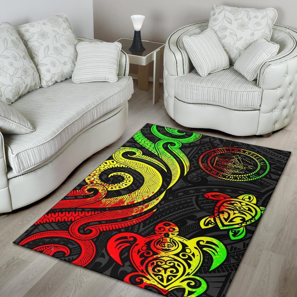 Palau Area Rug - Reggae Tentacle Turtle - Vibe Hoodie Shop