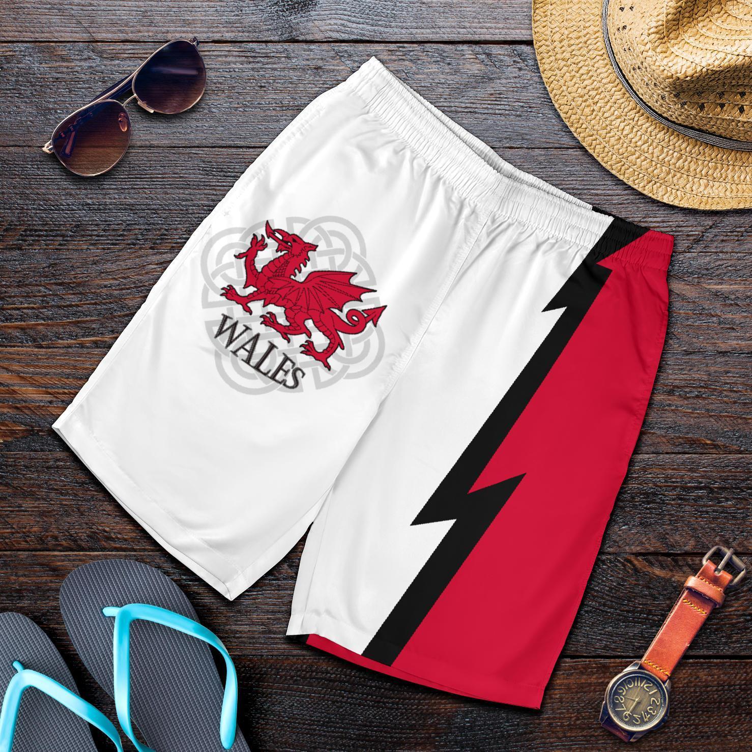 Wales Celtic All Over Print Men's Shorts - Cymru - Vibe Hoodie Shop