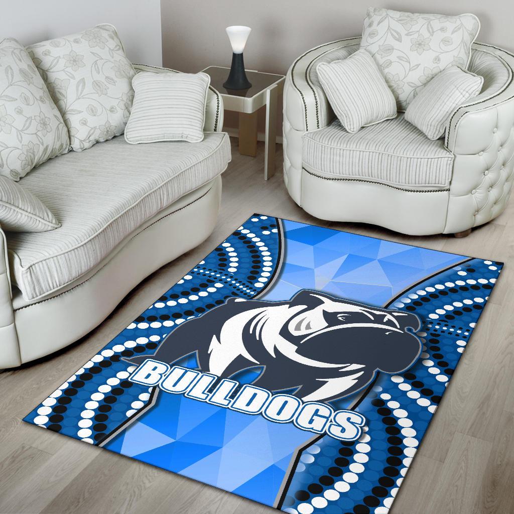 Bulldogs Area Rug Indigenous Snappy - Vibe Hoodie Shop