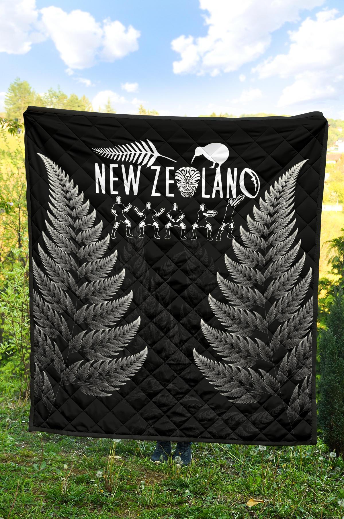 New Zealand Premium Quilt Haka Rugby Exclusive Edition K4 Merchize - Vibe Hoodie Shop