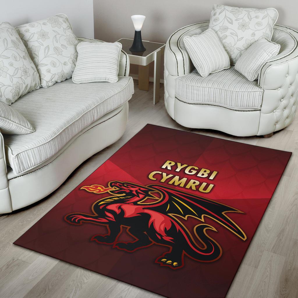 Wales Rugby Area Rug Simple Style - Vibe Hoodie Shop