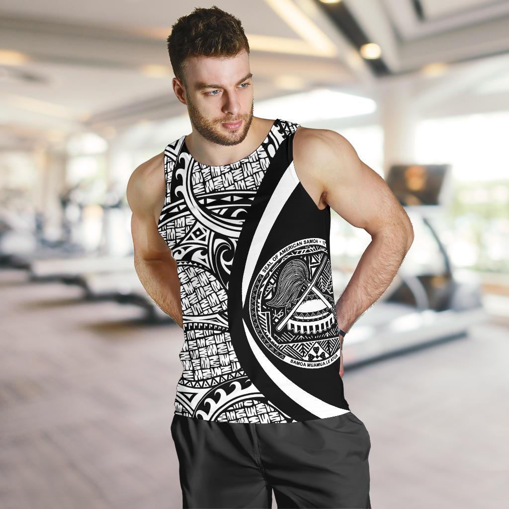 American Samoa Polynesian Men's Tank Top - Circle Style 01 - Vibe Hoodie Shop