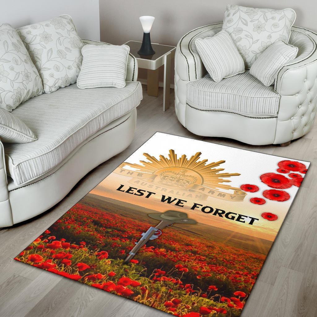 ANZAC Day 2021 Area Rug - We Will Remember Them - Vibe Hoodie Shop