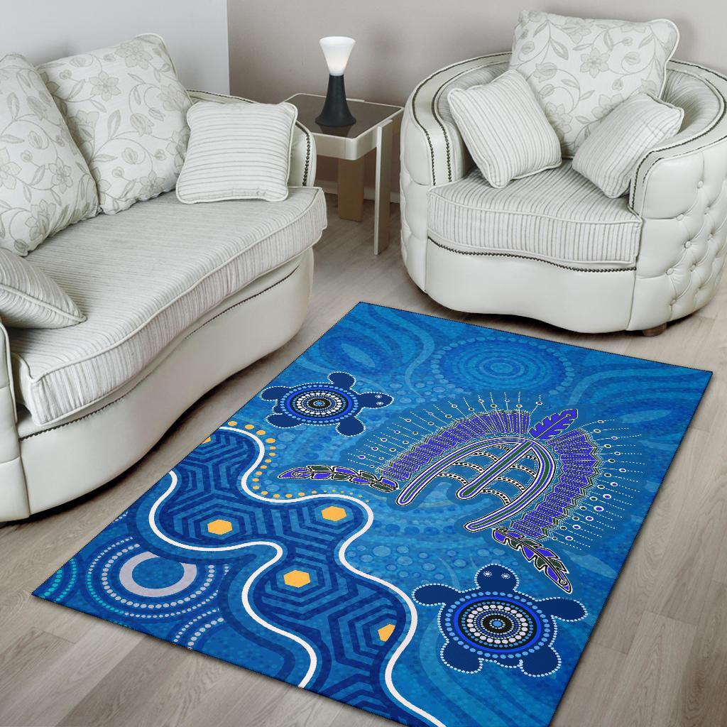 Torres Strait Area Rug - Dhari And Turtle - Vibe Hoodie Shop