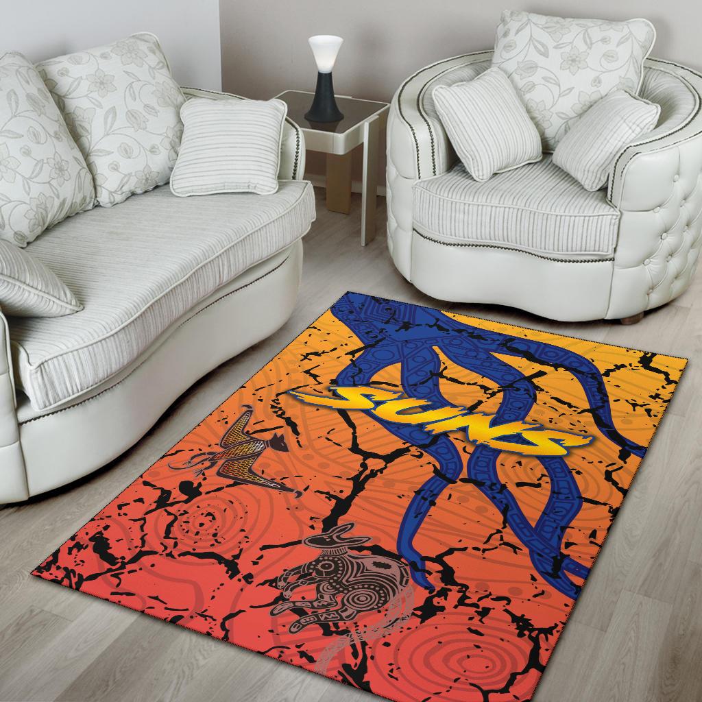 Gold Coast Zip Area Rug Suns Origin Indigenous - Vibe Hoodie Shop