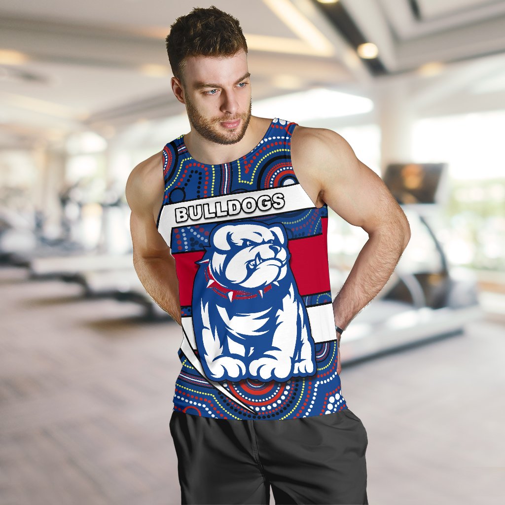 Western Football Bulldogs Men Tank Top Redamancy Indigenous Australian - Vibe Hoodie Shop