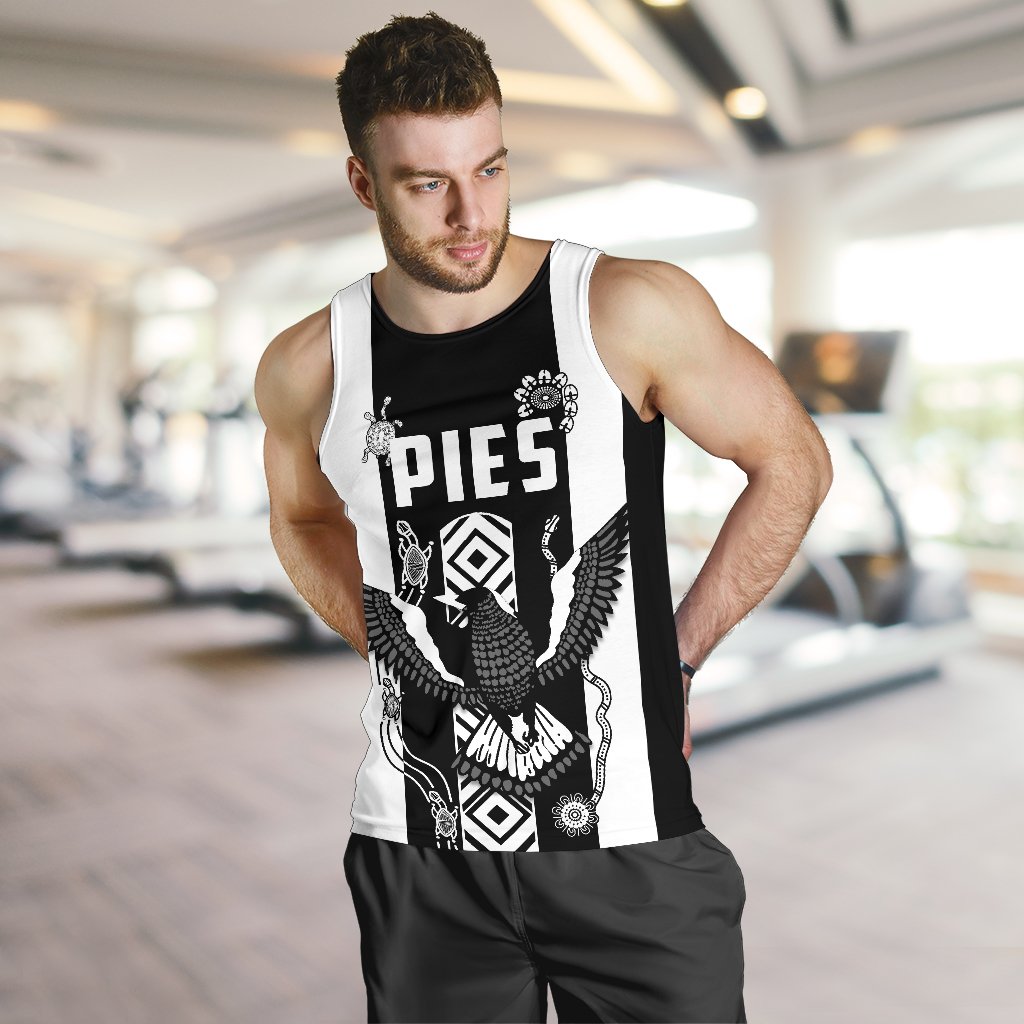 Pies Indigenous Men's Tank Top Collingwood - Vibe Hoodie Shop