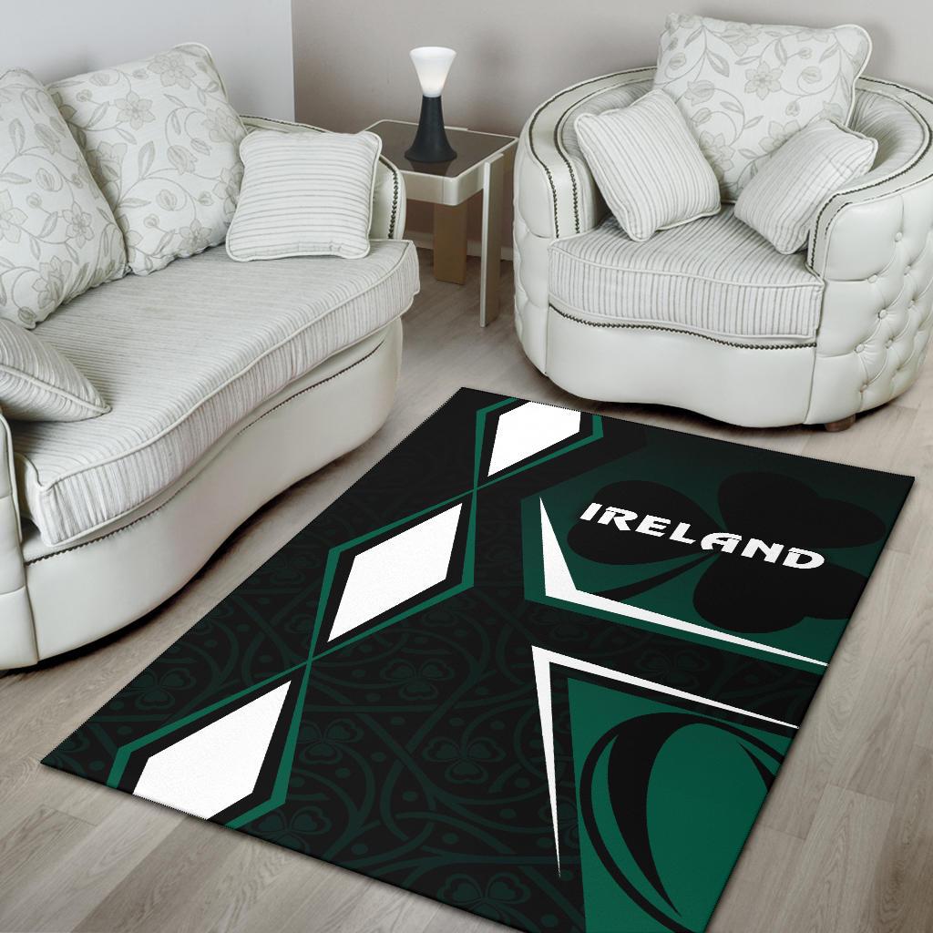 Irish Rugby Area Rug Celtic Shamrock Vibes - Vibe Hoodie Shop