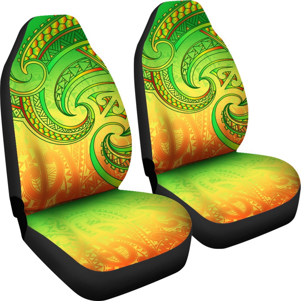 New Zealand Maori Mangopare Car Seat Covers Polynesian - Rasta - Vibe Hoodie Shop