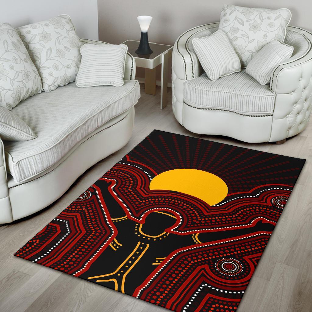 Aboriginal Area Rug - The Sun Always Shines - Vibe Hoodie Shop