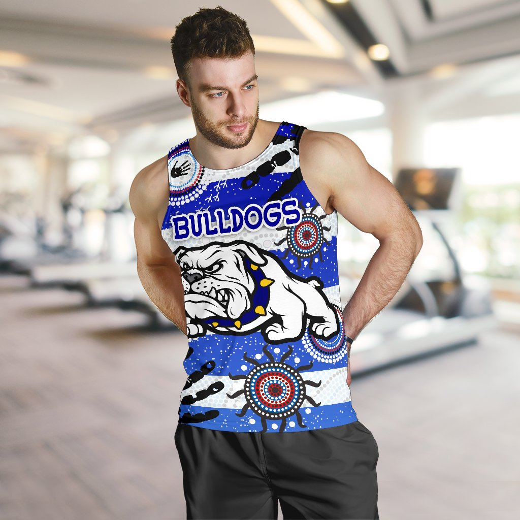 Bulldogs Men Tank Top Indigenous Country Style No.1 - Vibe Hoodie Shop