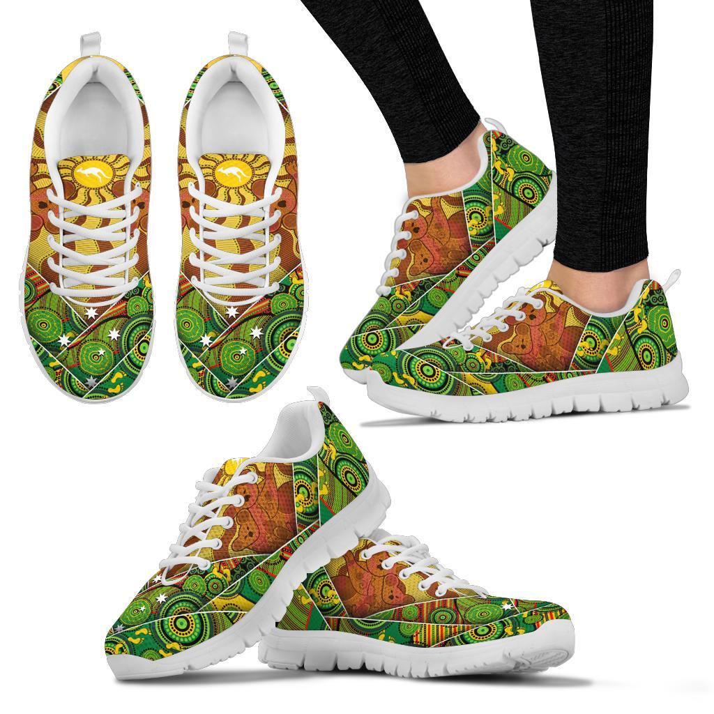 Aboriginal Sneakers - Australia Koala Shoes Indigenous Patterns - Vibe Hoodie Shop